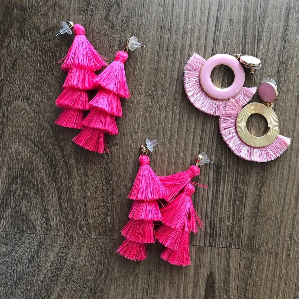 bundle of pink earrings💕💕